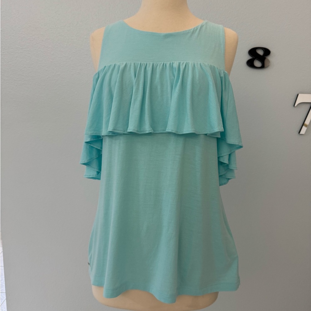 Lilly Pulitzer Aqua Layered Blouse
